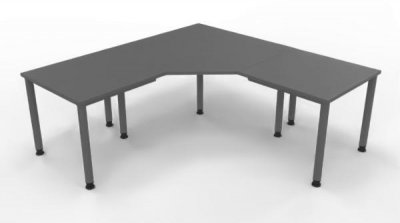 Winkelschreibtisch HE1 200x200 cm Grafit Grafit